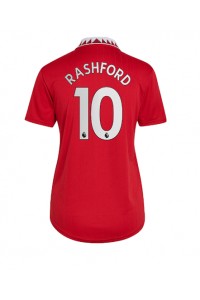 Fotbalové Dres Manchester United Marcus Rashford #10 Dámské Domácí Oblečení 2022-23 Krátký Rukáv